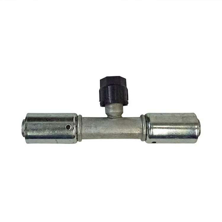 358270 Beadlock Reduced Barrier Hose O-Ring Fitting [In-Line w/Service Port, #10]