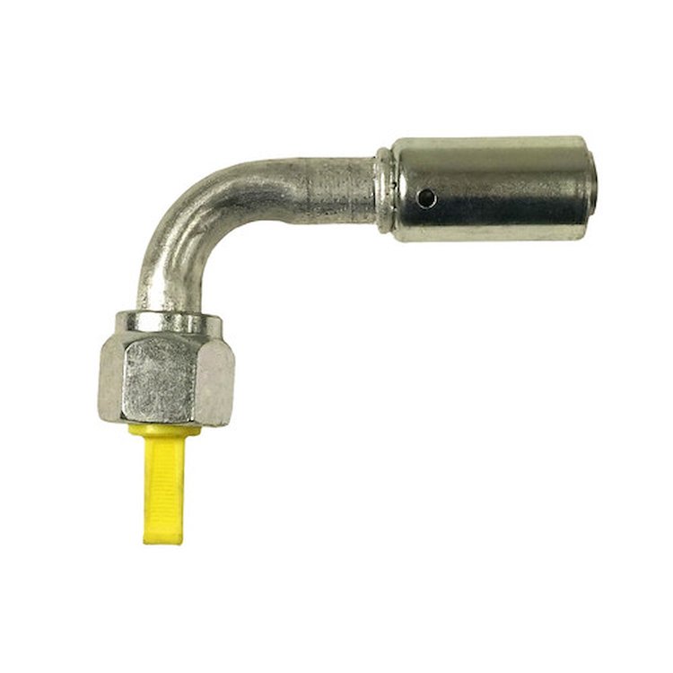 358320 Beadlock Reduced Barrier Hose O-Ring Fitting [90-Degree, #8]