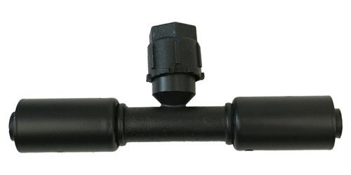 359260 Beadlock Reduced Barrier Hose Black O-Ring Fitting [In-Line w/Service Port, #8]