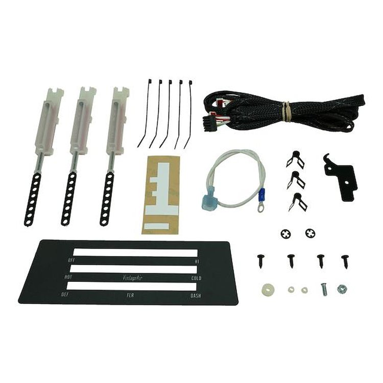 475166 Gen IV & Gen 5 SureFit Control Panel Conversion Kit for 1967-1968 Chevy Camaro, Pontiac Firebird w/Factory Air