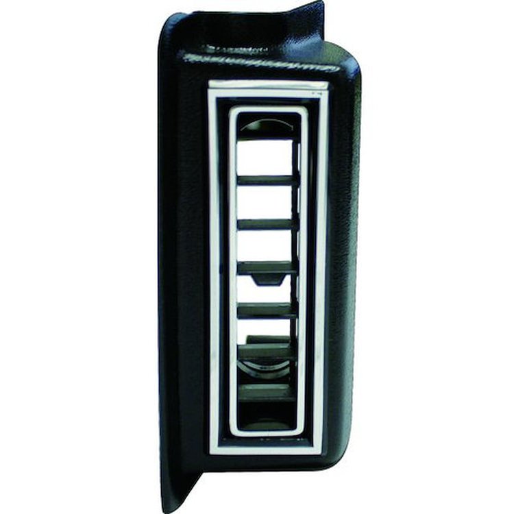 490510 Left Kick Panel Louver for 2.5 in. Hose [Black w/Chrome Accents]