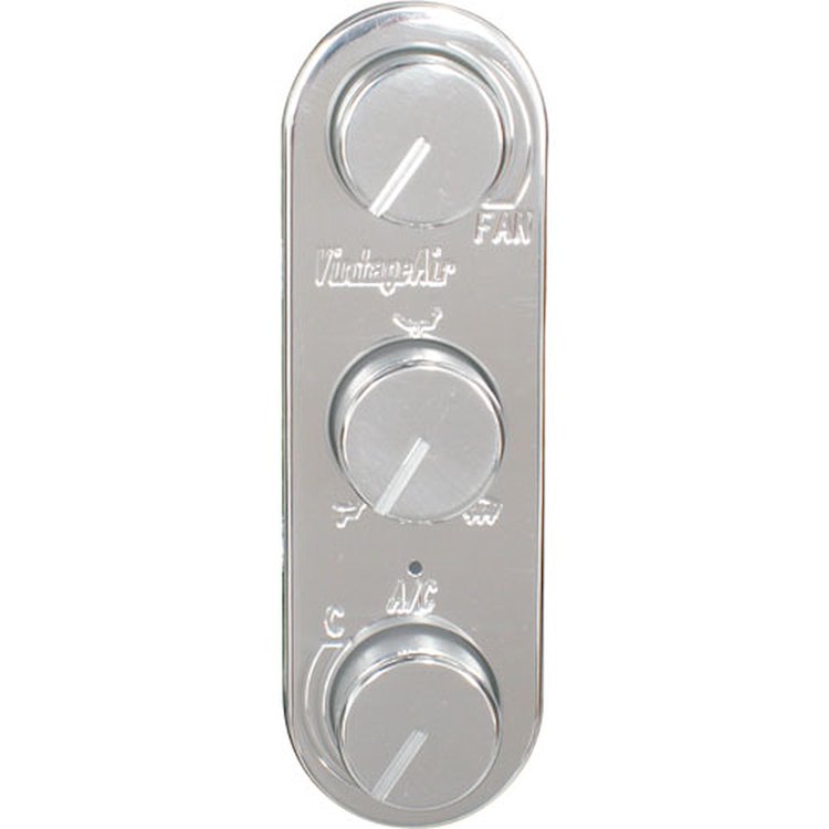 491214-RVA Gen IV & Gen 5 ProLine 3-Knob Oval Vertical Control Panel with Polished Face & Knobs
