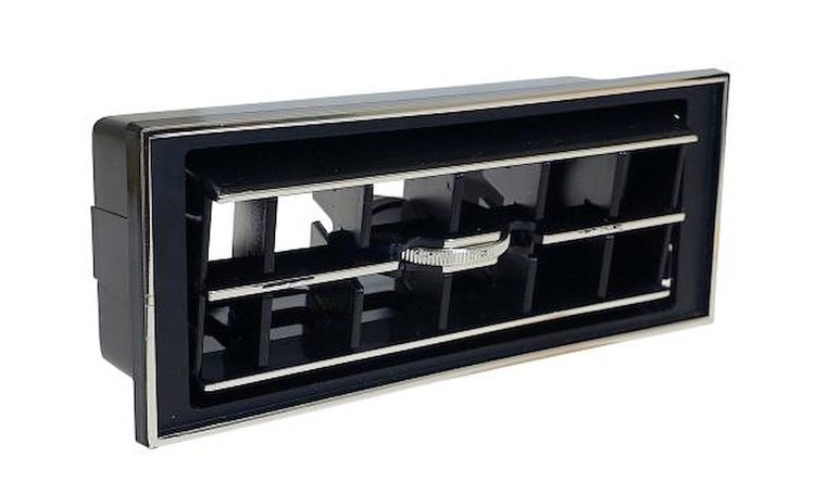 491792 Louver for 2-1/2 Inch Hose, 2-3/16 Inch x 5-25/64 Inch x 1-15/32 Inch, Black [Chrome Accents]