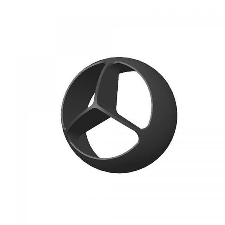 499237 Trident Astro Vent Louver Ball [Black Anodized]