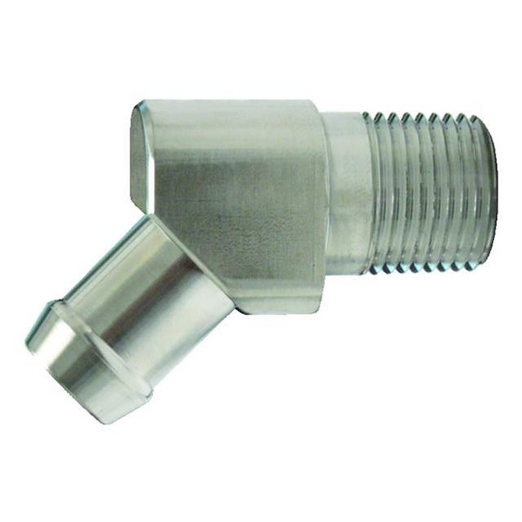 5/8 X 1/2 NPT 45 DEG SS HTR FIT