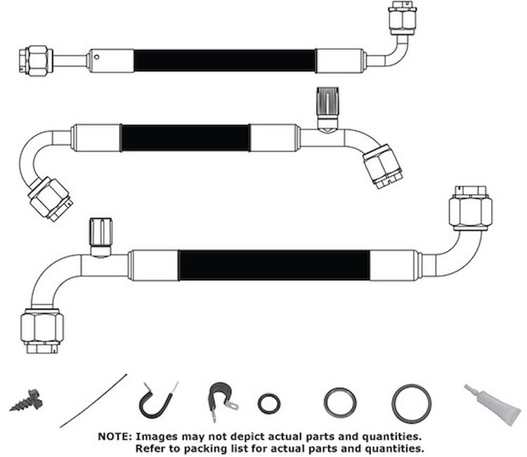 521113 SureFit Reduced Barrier Standard Hose Kit for 1970-1974 Dodge Challenger, Plymouth Barracuda w/Factory Air