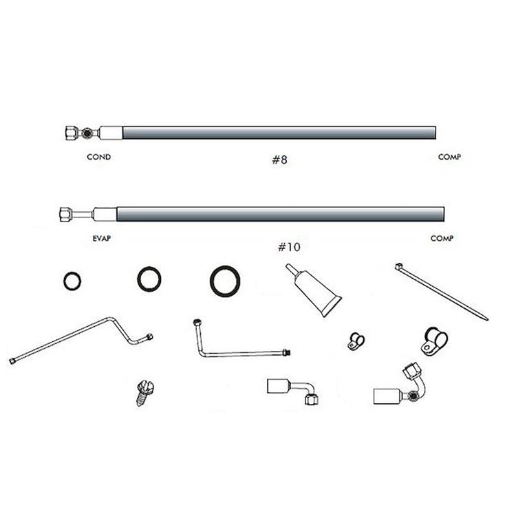 Standard Beadlock A/C Hose Kit