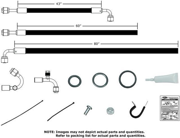 524461 SureFit Reduced Barrier Modified Hose Kit Fits Select 1982-1988 Buick, Chevrolet Models