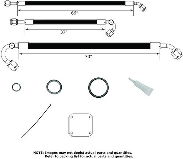 524467 SureFit Reduced Barrier Standard Hose Kit for 1968 Chevrolet Chevelle [Passenger Side]