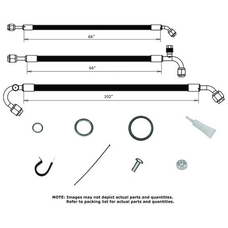 524470 SureFit Reduced Barrier Standard Hose Kit for 1969 Chevrolet Chevelle [Passenger Side]