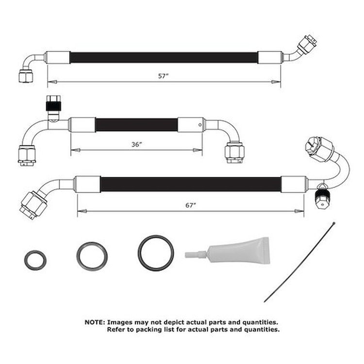524476 SureFit Reduced Barrier Standard Hose Kit for 1964-1967 Chevrolet Chevelle, El Camino, Malibu