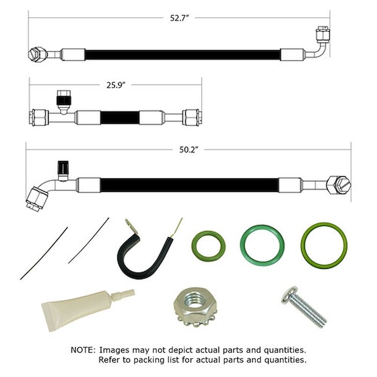 525704 SureFit Reduced Barrier Standard Hose Kit Fits Select 1957 Chevrolet Full-Size Models