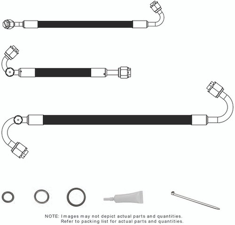 526004 SureFit Reduced Barrier Standard Hose Kit Fits Select 1947-1955 Chevy Trucks w/Stock V8