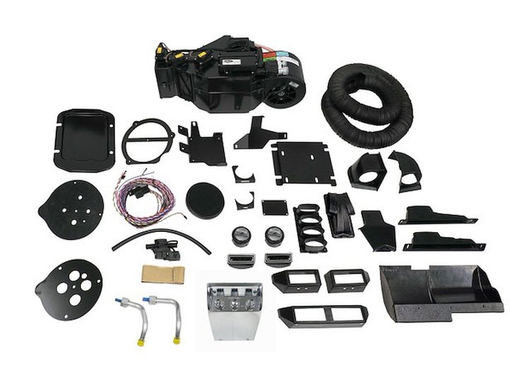 561557 SureFit Gen V Delux Evaporator Air Conditioning Kit 1957 Chevy w/o AC 4-Vent Plenum