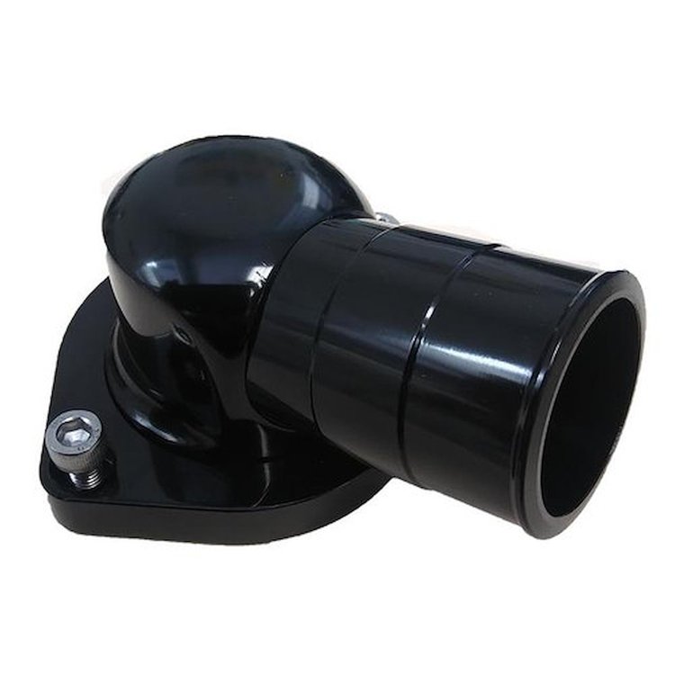706006 ProLine Swivel Water Neck for GM LS1 and LS2 Water Pumps [Black Anodized]