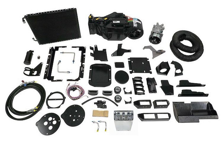 961557 SureFit Gen V Delux Complete Air Conditioning Kit 1957 Chevy w/o AC W/4 Vent Plnm