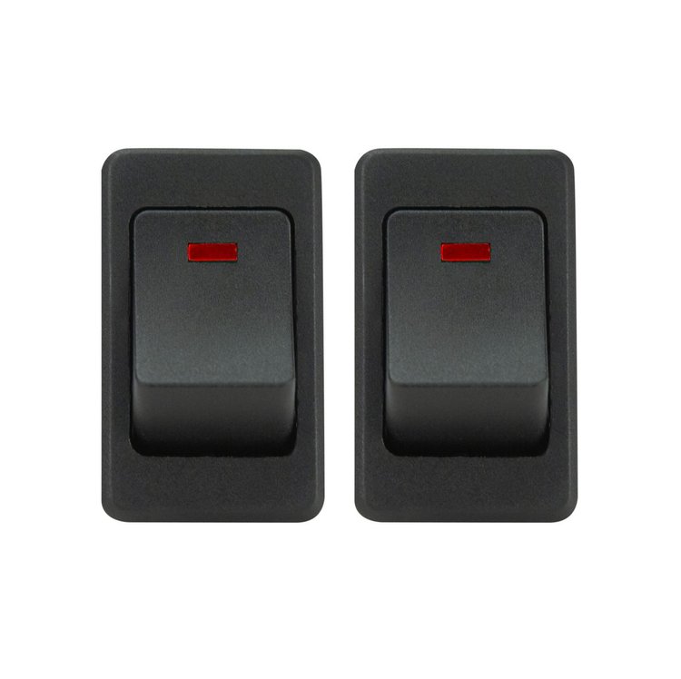 Rocker switch red  (2 Pc)
