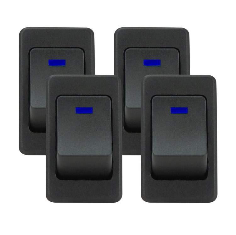 Rocker switch blue  (4Pc)