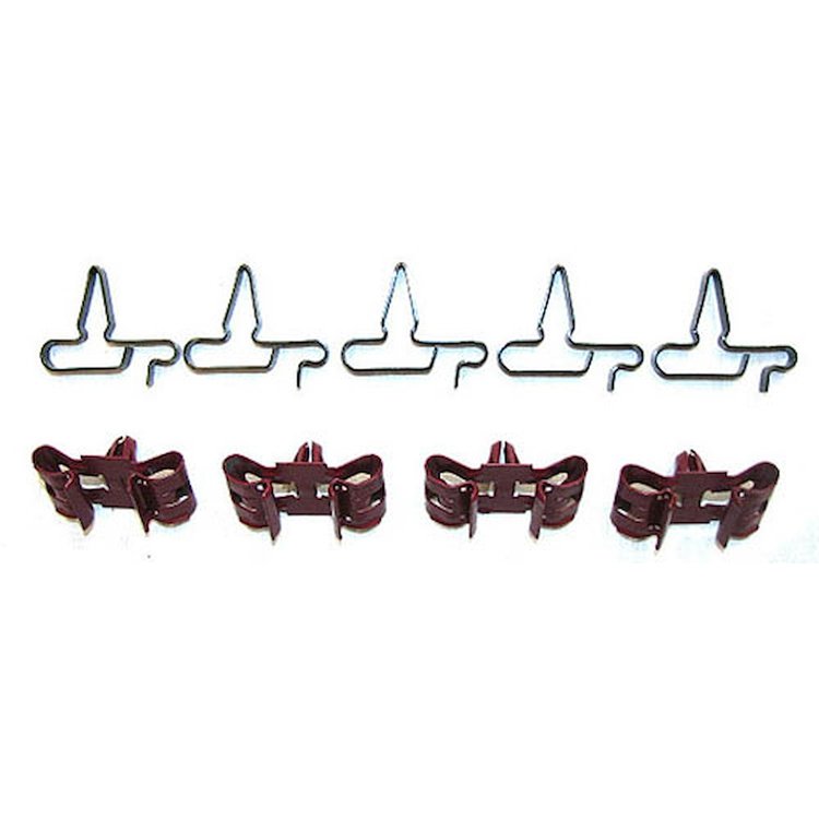 64 -65 All Cars - Brake Line Clips 9 Pcs.