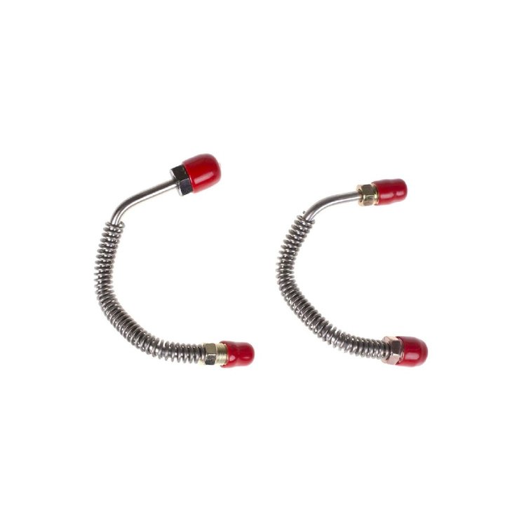 67-68 GTO - 3/8x1/2 AND 3/8x7/16 - Front Disc Caliper Lines 2 Pcs.