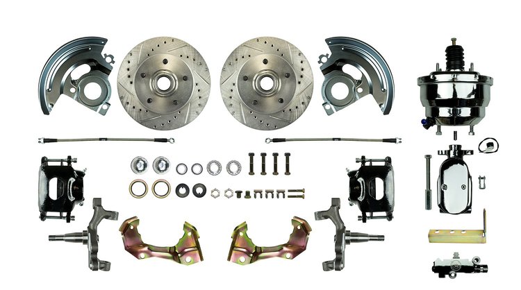 62 - "67 X Body GM, Drop, 3-Stud Booster, Black Show"N Go - Chrome Power Disc Conversion