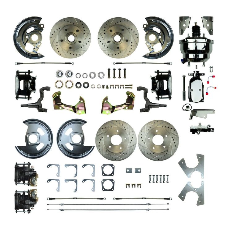 AFXDC41CSX 4-Wheel Premium Power Disc Brake Conversion Kit for 1964-1972 GM A-Body