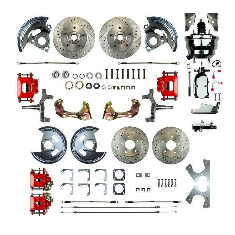 AFXDC41DZX 4-Wheel Disc Brake Conversion Kit for 1964-1972 GM A-Body