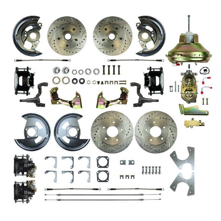 67 - "72 A Body GM, Booster, Black Show"N Go - Power 4 Wheel Disc Conversion