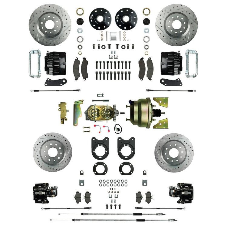 Signature 4-Wheel Big Brake Conversion Kit With Power Brake Booster & Master Cylinder