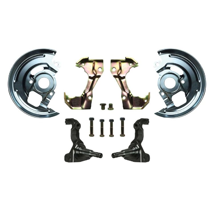67 -68 4-Piston Caliper Mini Kit Spindles Backing Plates Caliper Brackets