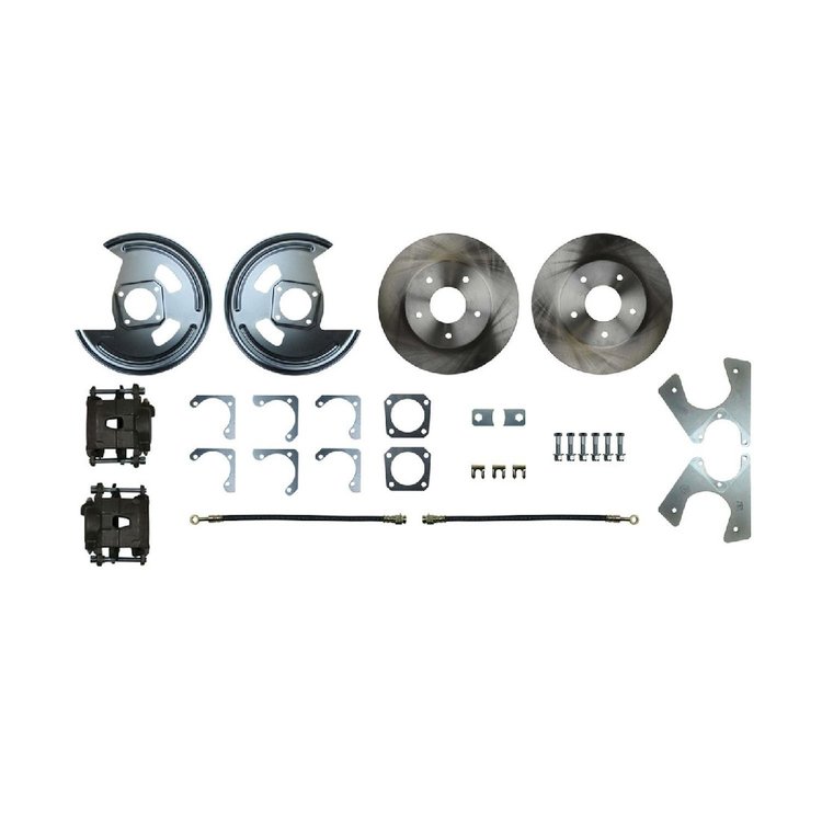 A/F/X Body Rear Disc Conversion, 10/12 Bolt, Staggered Shocks, No E-Brake Assembly