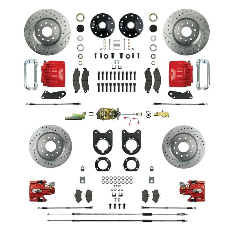 Signature Big Brake Standard Kit 64- 72 GM A Body 67- 69 F Body 68- 74 X Body Red Calipers