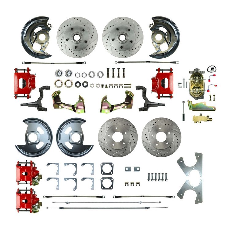 4 Wheel Disc Brake Conversion Kit 1967-1969 GM F-Body, 1968-1974 GM X-Body