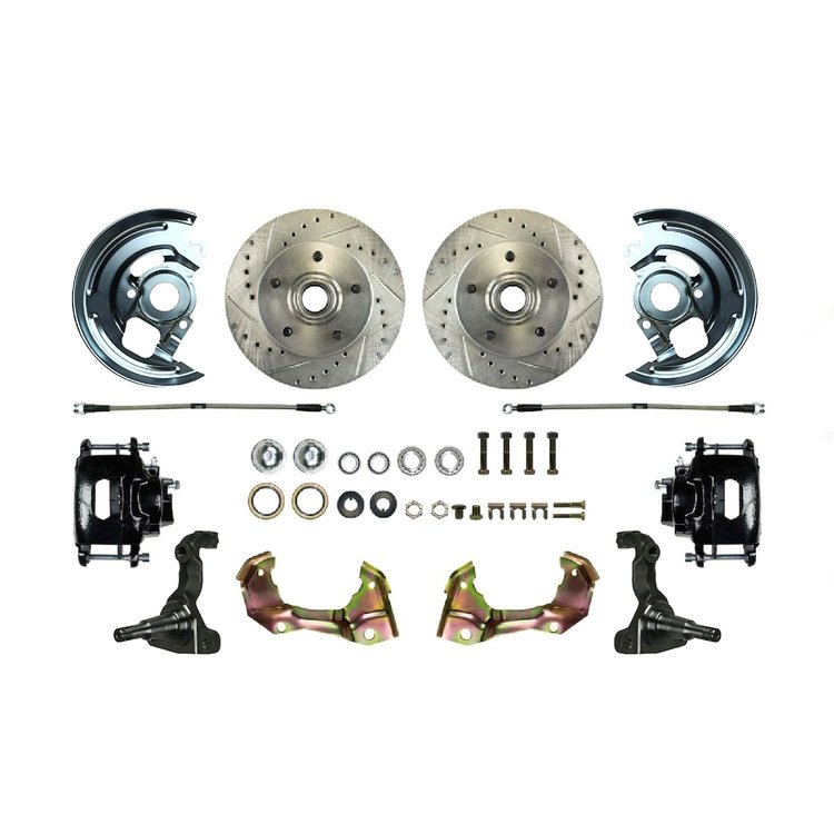 "62 - "67 X Body GM, Black Show"N Go - Disc Brake Wheel Kit