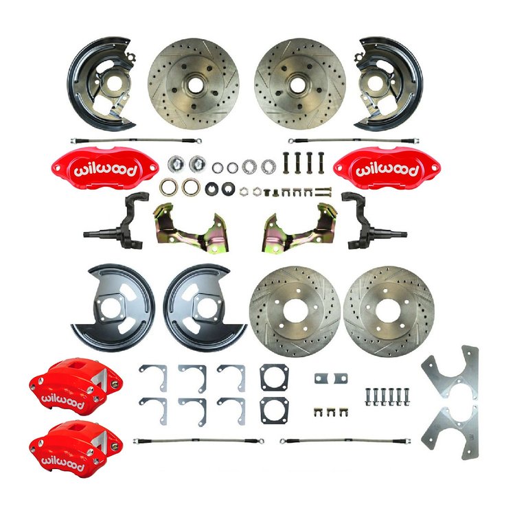 AFXWK23CZ 4 Wheel 'At The Wheel' Big Brake Upgrade Kit 1962-1967 Chevrolet Chevy II