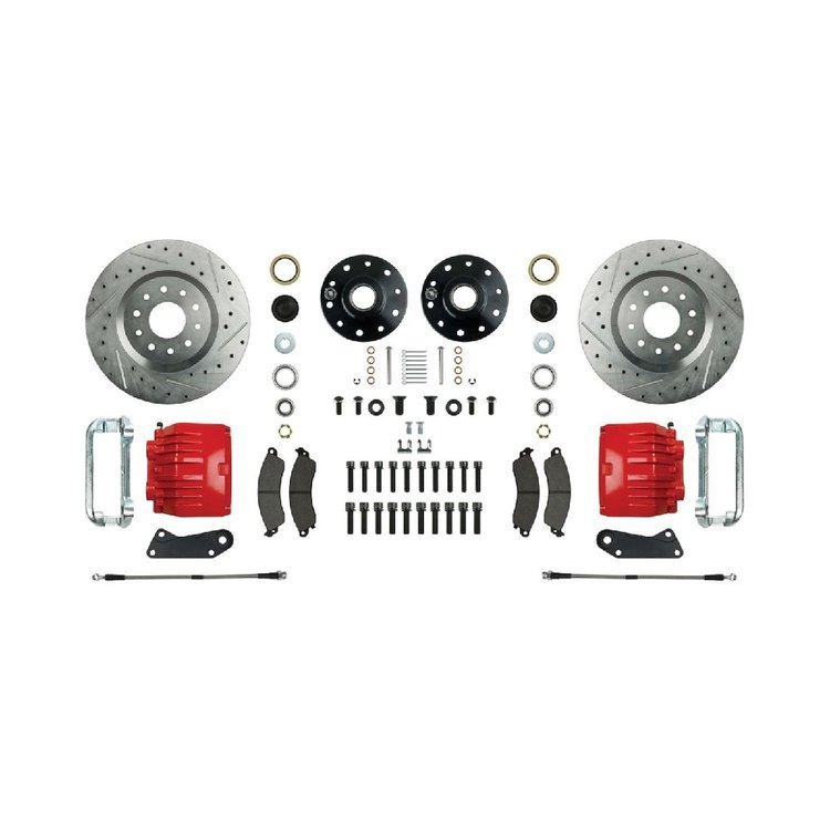 Signature Big Brake Wheel Kit 64- 72 GM A Body 67- 69 F Body 68- 74 X Body Red Calipers