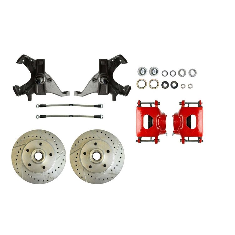2 Drop Spindle Front Disc Brake Conversion Kit