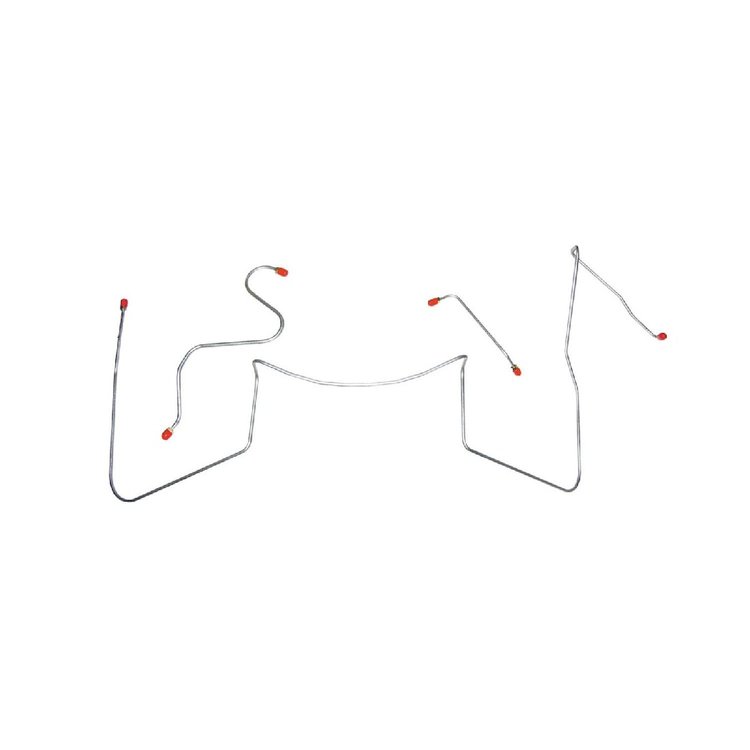 64 -65 Std Drum - Front Brake Line Kits 3 Pcs.
