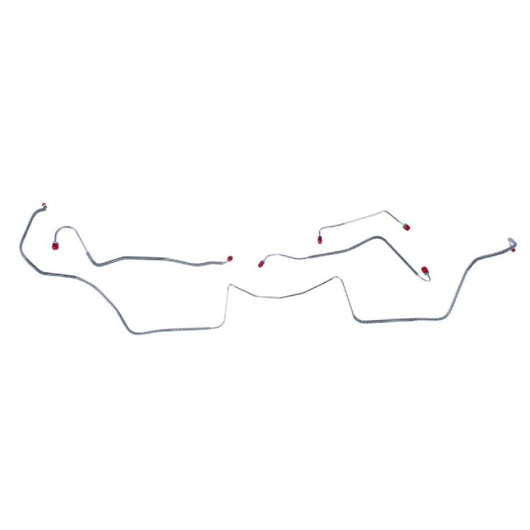 67 Std. Drum Ram Air AND HO - Front Brake Line Kit 4 Pcs.