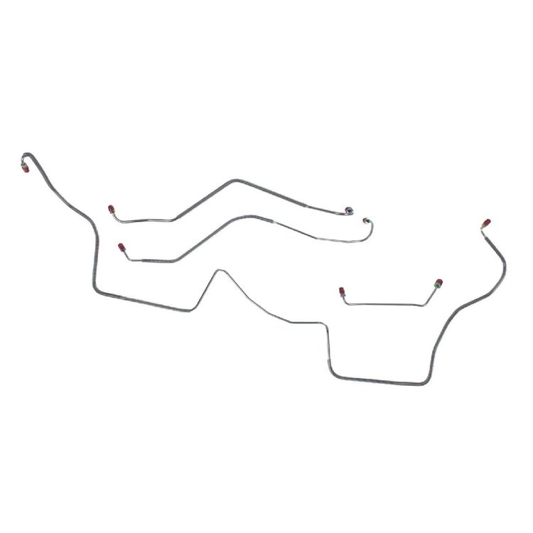 67 Pwr. Drum Ram Air AND HO - Front Brake Line Kit 4 Pcs.