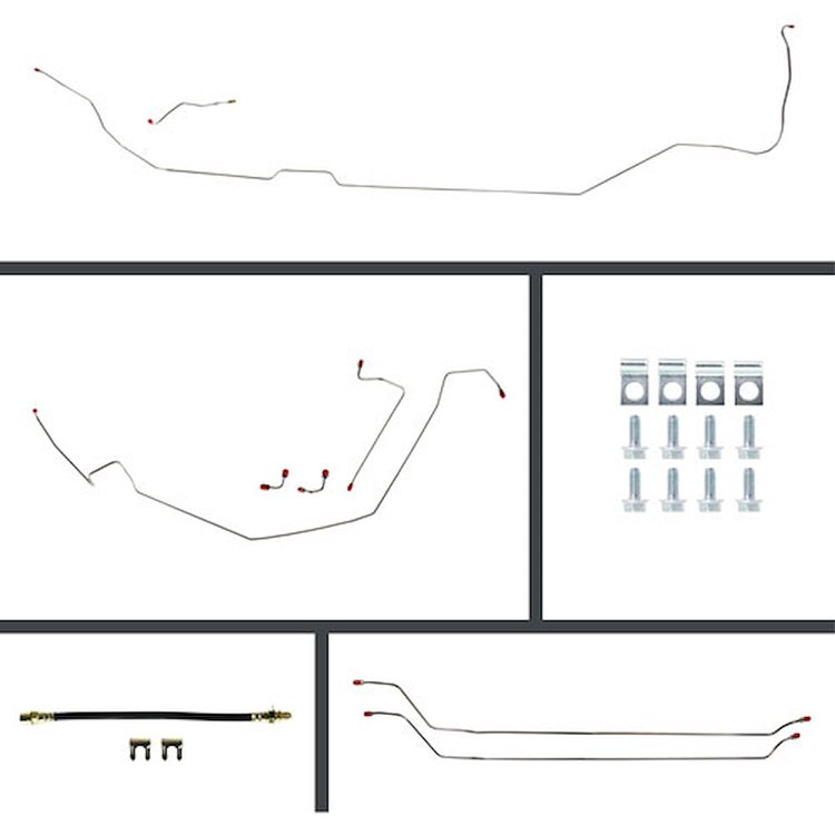 65 GTO/Cutlass Manual Disc Conversion Complete Brake Line Kit 26 Pcs.