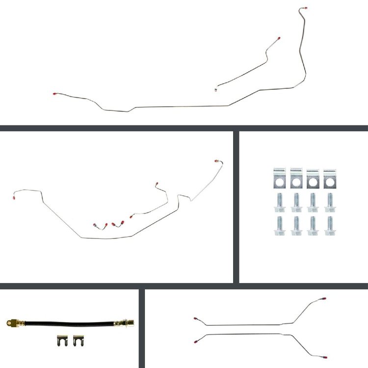 67 GTO/Cutlass Cnvt Manual Disc Conversion Complete Brake Line Kit 26 Pcs.