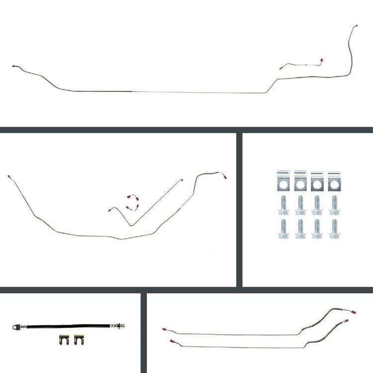 68 GTO/Cutlass Cnvt Manual Disc Conversion Complete Brake Line Kit 26 Pcs.