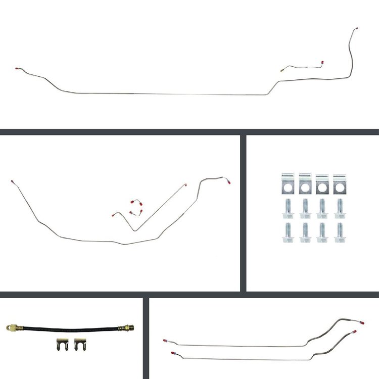69 GTO/Cutlass Cnvt Manual Disc Conversion Complete Brake Line Kit 26 Pcs.