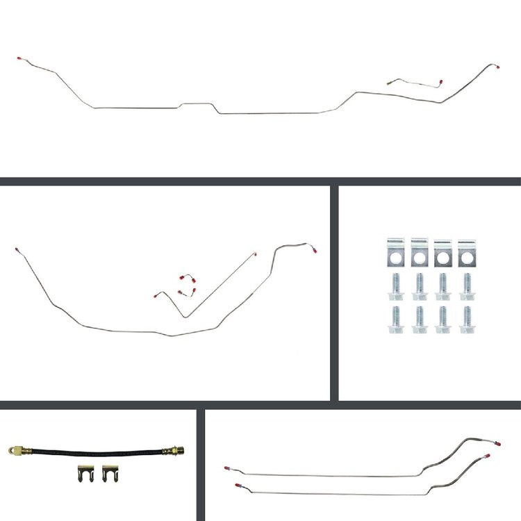 69 GTO/Cutlass Manual Disc Conversion Complete Brake Line Kit 26 Pcs.