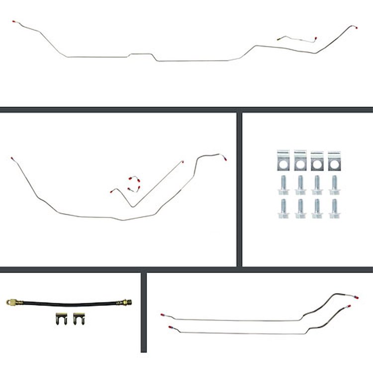 70 GTO/Cutlass Manual Disc Conversion Complete Brake Line Kit 26 Pcs.