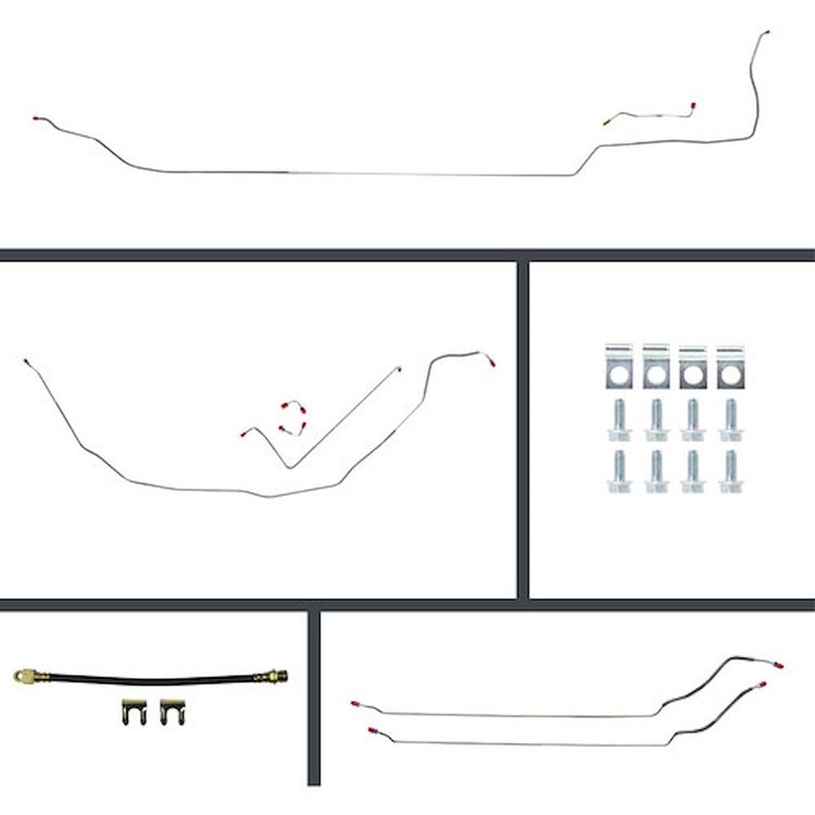 71 GTO/Cutlass Cnvt Manual Disc Conversion Complete Brake Line Kit 26 Pcs.