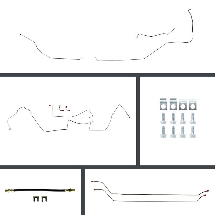 Complete Power Disc Conversion Brake Line Kit 1964-65 GTO/Cutlass Coupe/Hardtop/Sedan