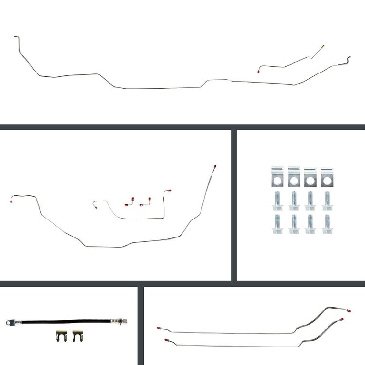 68 GTO/Cutlass Power Disc Conversion Complete Brake Line Kit 26 Pcs.