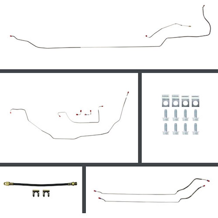 71 GTO/Cutlass Cnvt Power Disc Conversion Complete Brake Line Kit 26 Pcs.